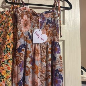 New with tags buddy love floral purple maxi dress size small